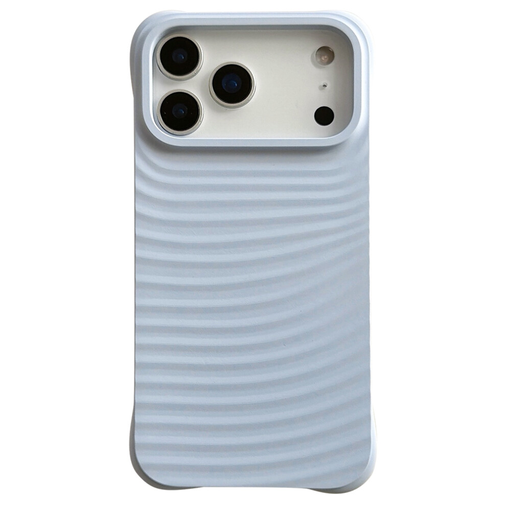 (Blue) For Iphone 17 Pro Max Case Wave Pattern Liquid Silicone Shockproof Phone Cover Blue 6914299253761