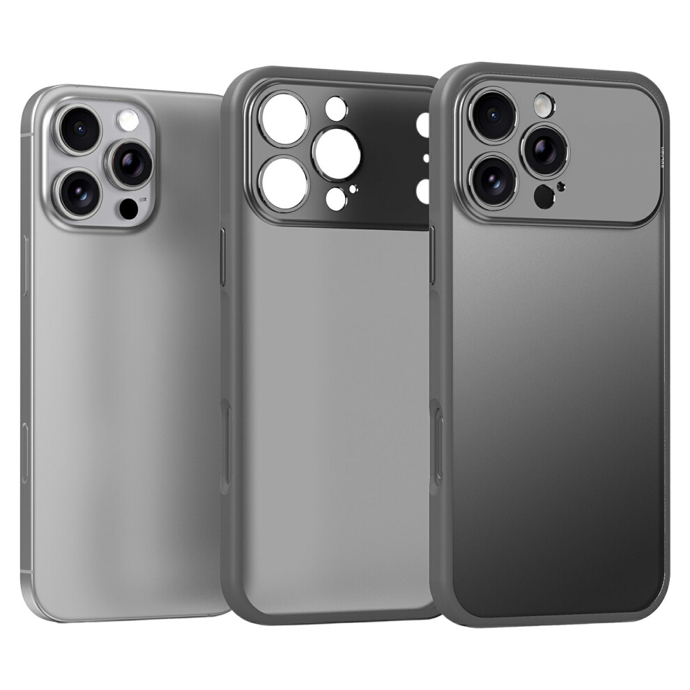 (Grey) Sulada For Iphone 16 Pro Case Transfer To 17 Pro Pc Tpu Anti-Drop Phone Cover Grey 6914297933238