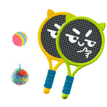 Plastic Racket Set Outdoor Fitness Props for-green yellow