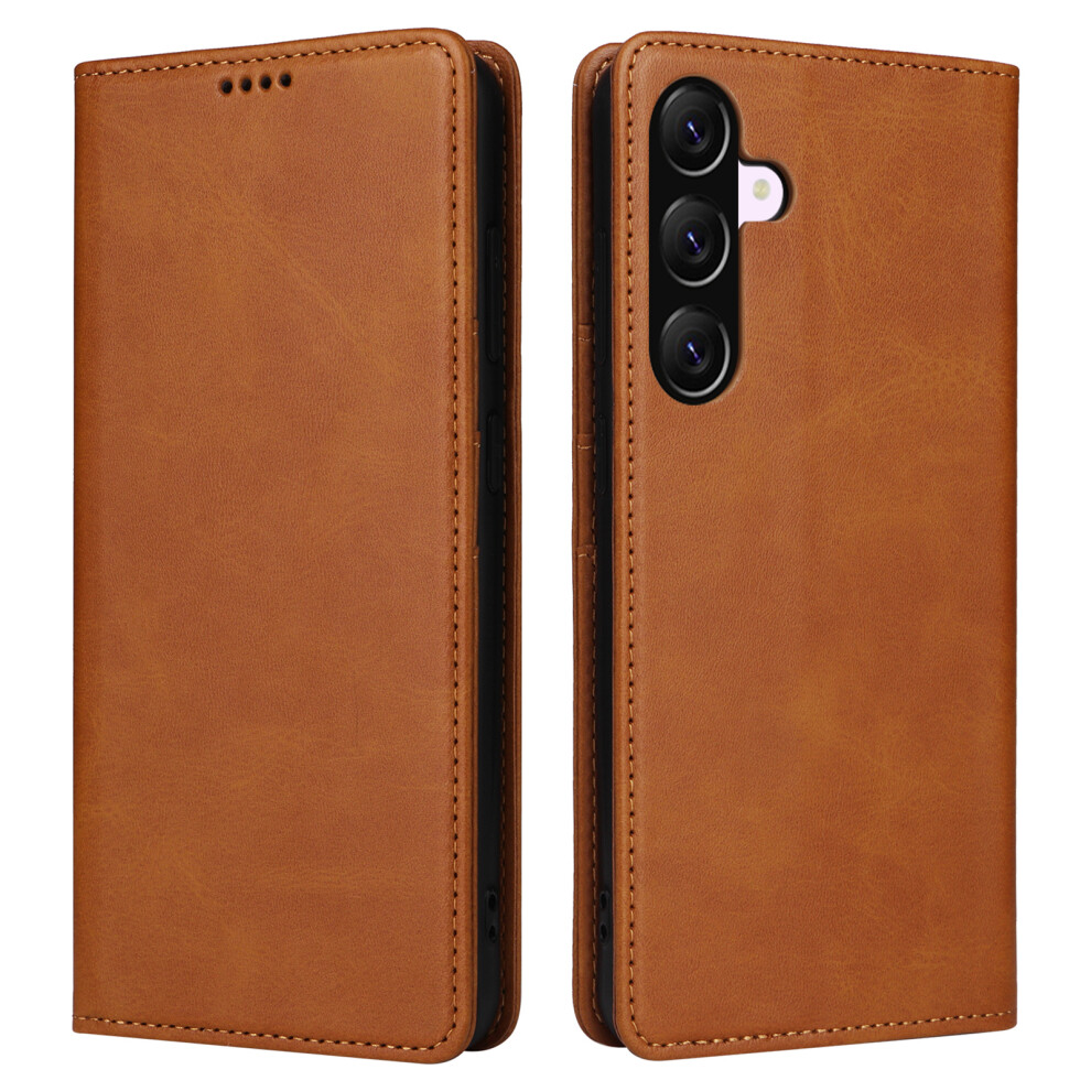 (Brown) For Samsung Galaxy A57 5G Case Rfid Blocking Pu Leather Phone Wallet Cover Brown 6914297590134