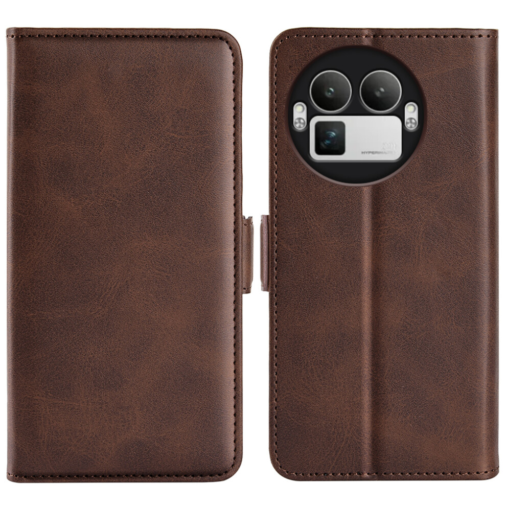 (Brown) For Realme Gt 8 Pro 5G Case Calf Texture Leather Wallet Phone Cover Brown 6914291442408
