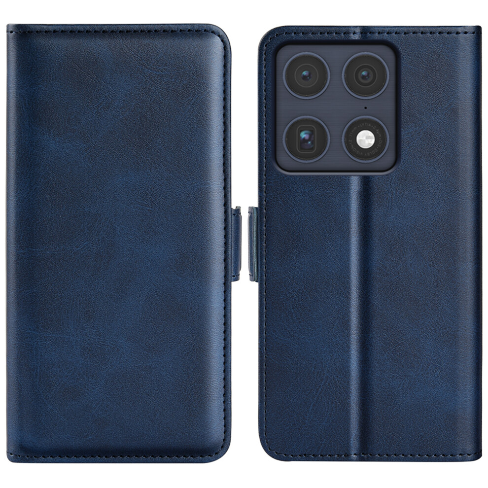 (Blue) For Motorola Signature 5G / Moto X70 Air Pro 5G Case Calf Texture Leather Wallet Phone Cover Blue 6914296251173