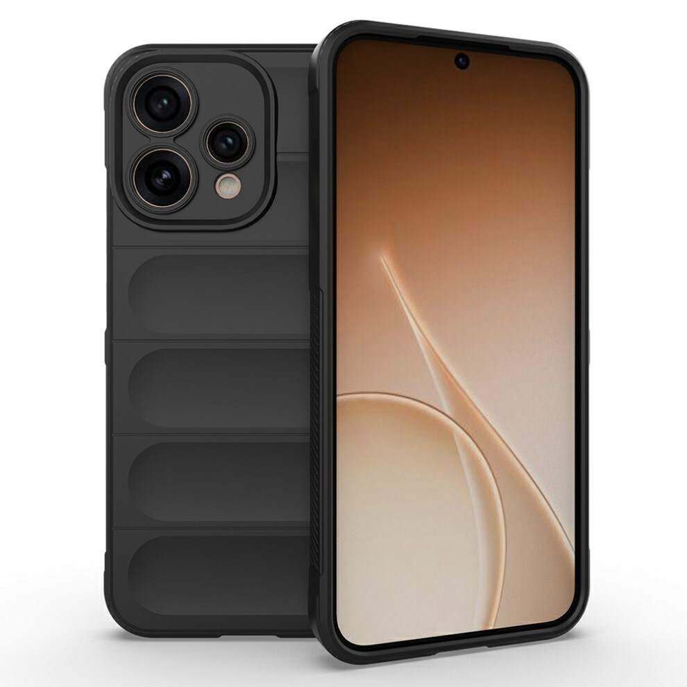 (Black) Phone Case For Oppo Reno15 5G (Global) / Reno15c 5G (China) Shockproof Soft Tpu Rugged Back Cover Black 6914294487673