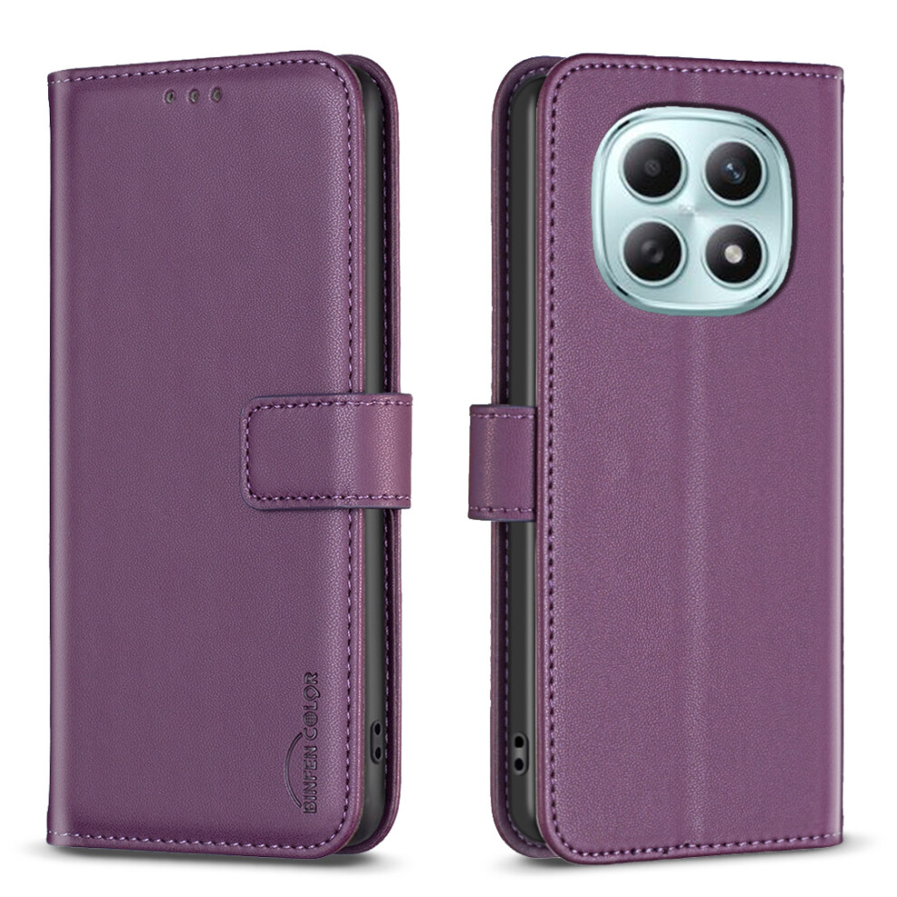 (Dark ) For Xiaomi Poco M8 5G / Redmi Note 15 5G (Global) / 15 4G (Global) Phone Case Bf17 Wallet Folio Flip Leather Cover Purple 6914290268566