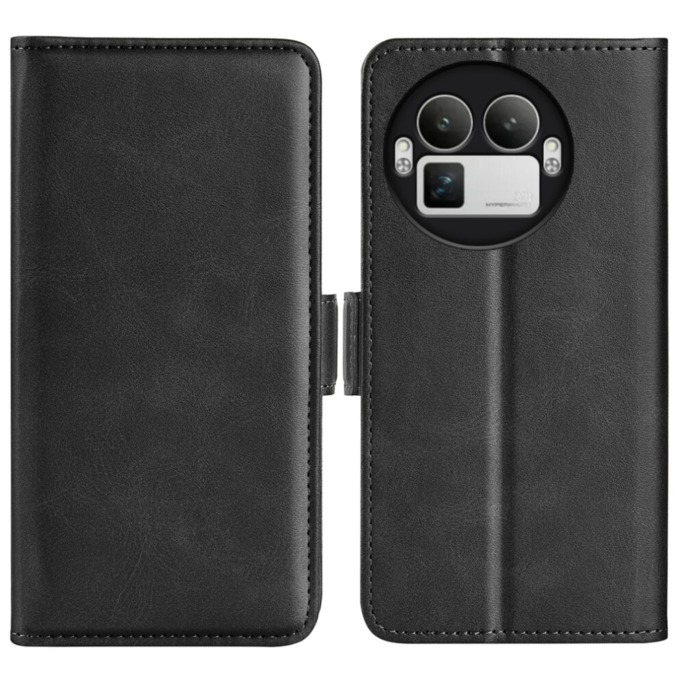 (Black) For Realme Gt 8 Pro 5G Case Calf Texture Leather Wallet Phone Cover Black 6914299806202
