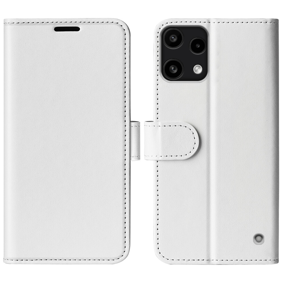 (White) For Nothing Phone (3A) Lite 5G Case Crazy Horse Texture Stand Leather Phone Cover White 6914298770818