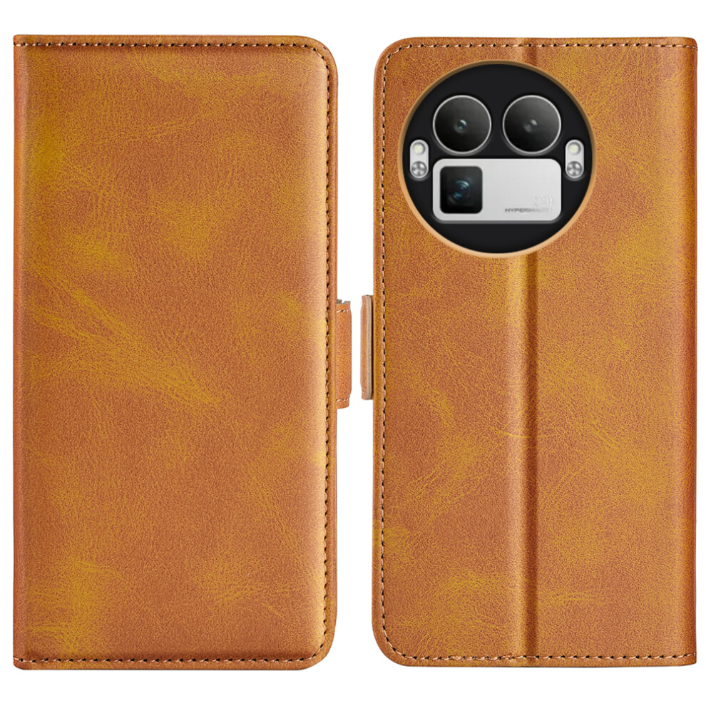 (Yellow) For Realme Gt 8 Pro 5G Case Calf Texture Leather Wallet Phone Cover Yellow 6914298934159