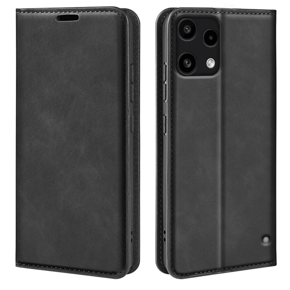 (Black) For Nothing Phone (3A) Lite 5G Case Skin Touch Leather Wallet Phone Cover Black 6914296264593