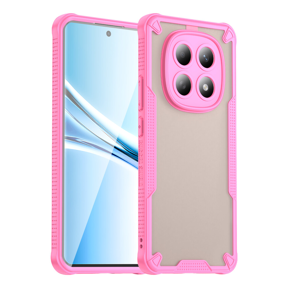 (Pink) For Xiaomi Poco M8 5G / Redmi Note 15 5G (Global) / 15 4G (Global) Case Pc + Tpu Semi-Transparent Frosted Finish Protect Pink 6914298062319