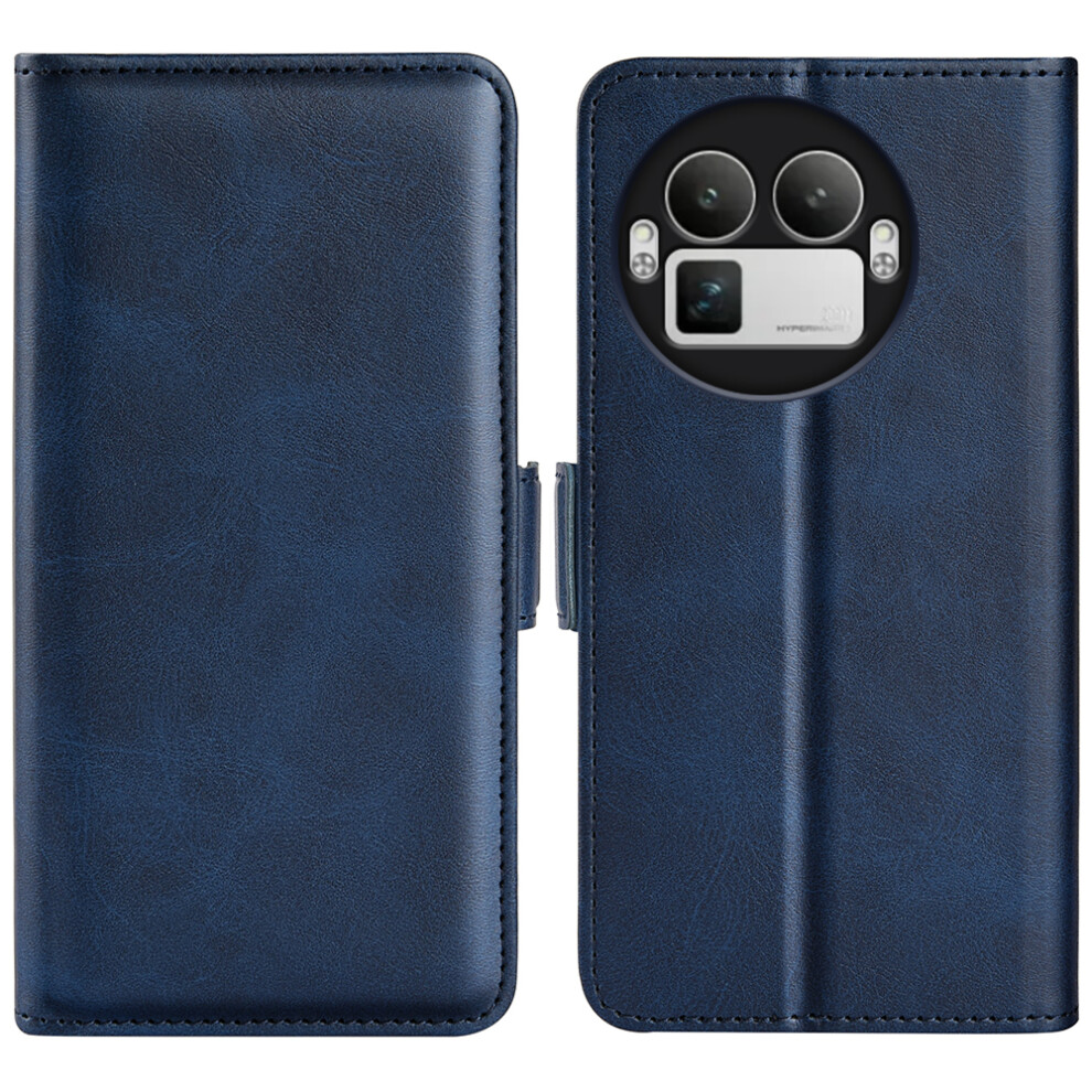 (Blue) For Realme Gt 8 Pro 5G Case Calf Texture Leather Wallet Phone Cover Blue 6914292522208