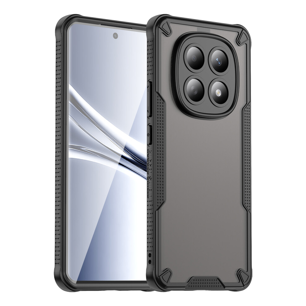 (Black) For Xiaomi Poco M8 5G / Redmi Note 15 5G (Global) / 15 4G (Global) Case Pc + Tpu Semi-Transparent Frosted Finish Protect Black 6914297974064