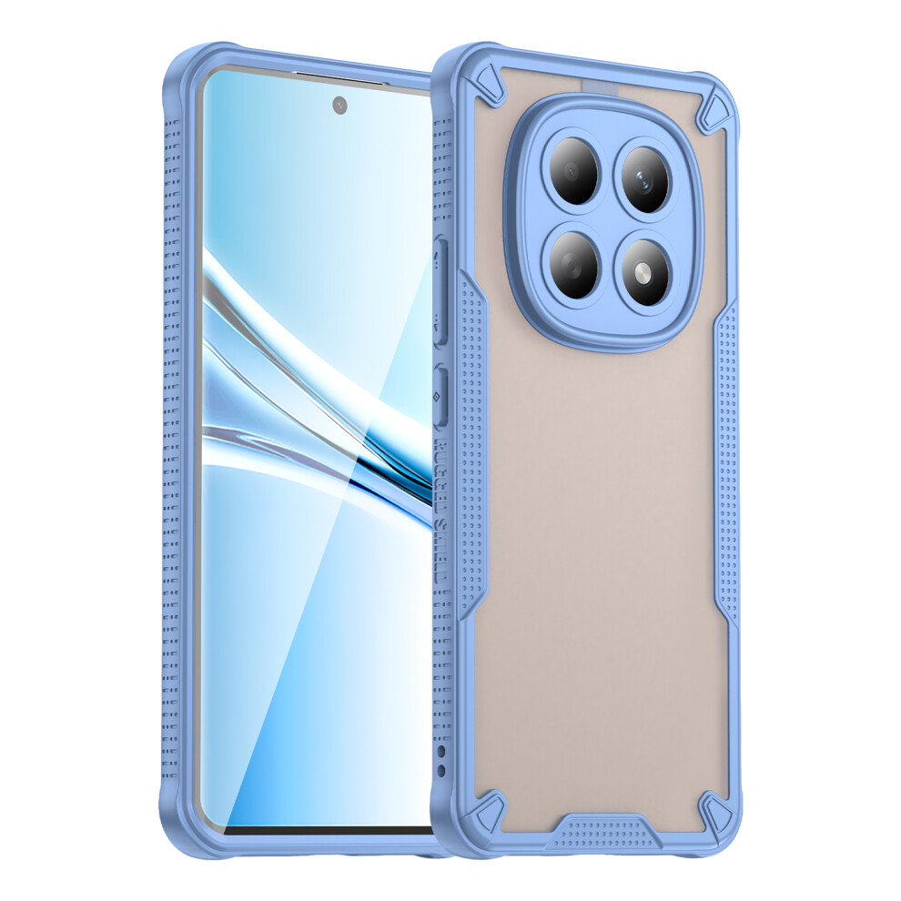 (Blue) For Xiaomi Poco M8 5G / Redmi Note 15 5G (Global) / 15 4G (Global) Case Pc + Tpu Semi-Transparent Frosted Finish Protect Blue 6914297468761
