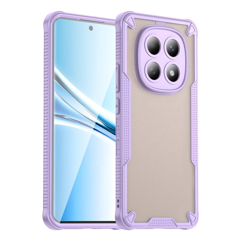 (Purple) For Xiaomi Poco M8 5G / Redmi Note 15 5G (Global) / 15 4G (Global) Case Pc + Tpu Semi-Transparent Frosted Finish Protect Purple 6914299306832
