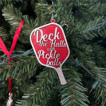 2X SchmüCken Sie die Hallen mit Pickleballs-Ornamenten zu Weihnachten, Perfektes Geschenk für Pickleball-Liebhaber, Besonderes und Einzigartiges