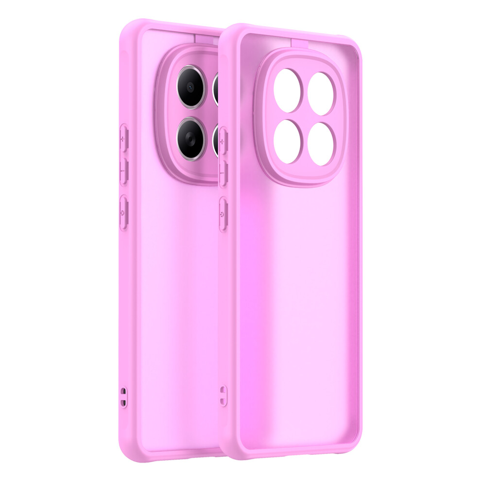 (Pink) For Xiaomi Poco M8 5G / Redmi Note 15 5G (Global) / 15 4G (Global) Case Drop Proof Airbags Frosted Translucent Pc + Tpu Pink 6914291053161