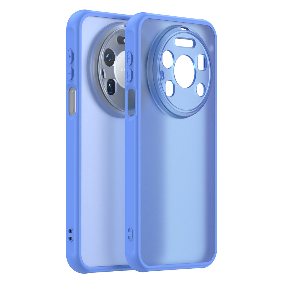 (Baby ) For Huawei Mate 80 Pro Max Case Drop Proof Airbags Frosted Translucent Pc + Tpu Phone Back Cover Blue 6914299921202