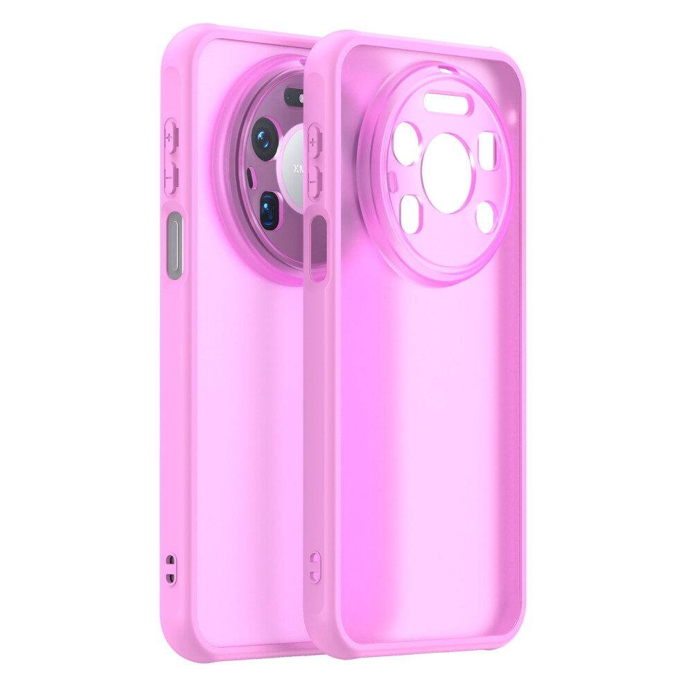 (Light ) For Huawei Mate 80 Pro Max Case Drop Proof Airbags Frosted Translucent Pc + Tpu Phone Back Cover Purple 6914295771771