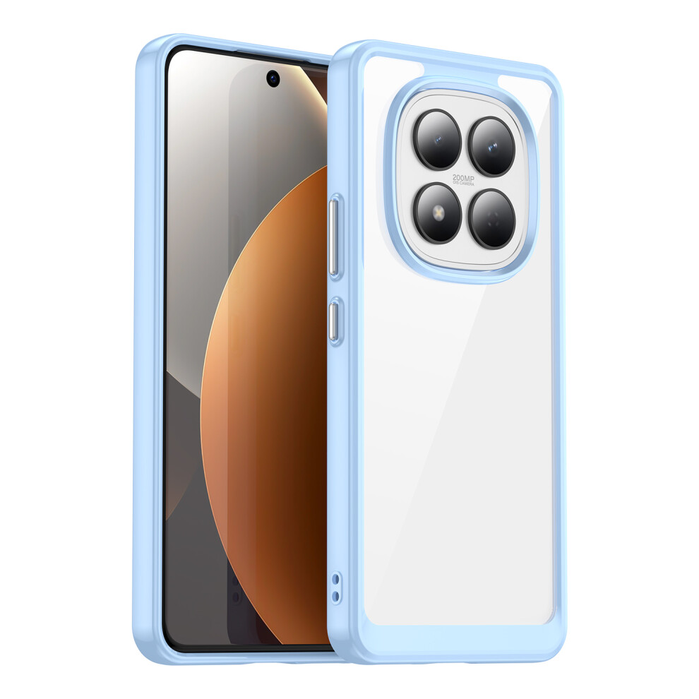 (Blue) For Xiaomi Redmi Note 15 Pro 4G (Global) Case Tpu + Acrylic Protective Clear Phone Cover Blue 6914291419943