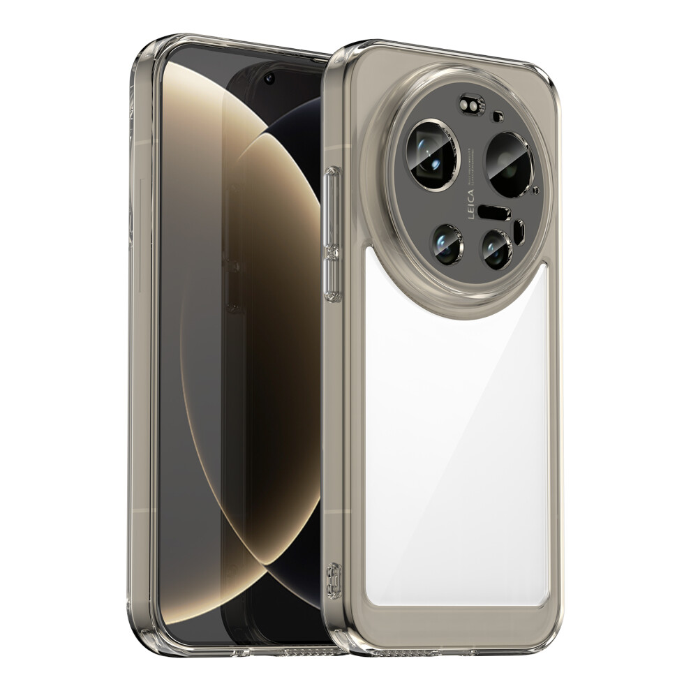 (Transparent ) For Xiaomi 17 Ultra 5G Case Tpu + Acrylic Protective Clear Phone Cover Grey 6914290387137