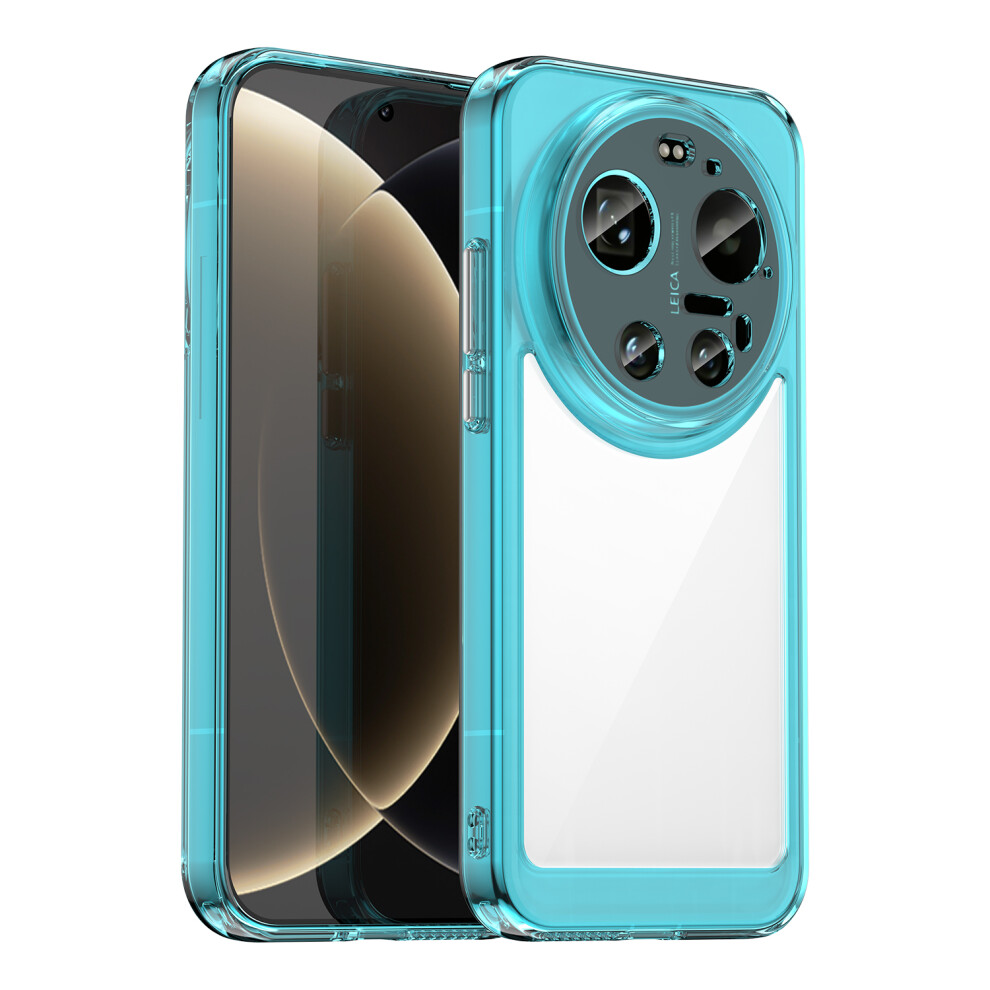 (Transparent ) For Xiaomi 17 Ultra 5G Case Tpu + Acrylic Protective Clear Phone Cover Blue 6914290149360