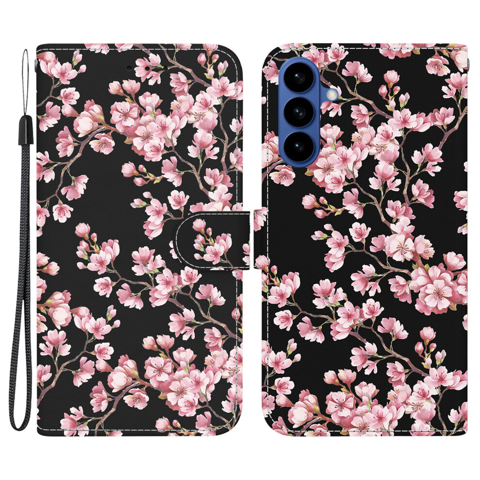 (Plum Blossom) For Samsung Galaxy S26+ Wallet Phone Case Anti-Drop Pattern Printing Leather Flip Cover With Strap Purple 6914299316725