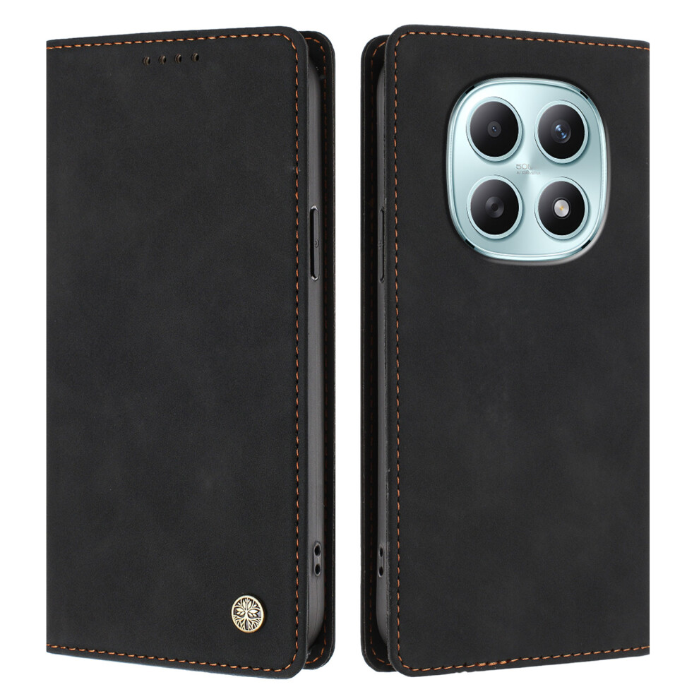 (Black) For Xiaomi Poco M8 5G / Xiaomi Redmi Note 15 4G (Global) / Xiaomi Redmi Note 15 5G (Global) Case Hx Rfid Blocking Wallet Black 6914297930824
