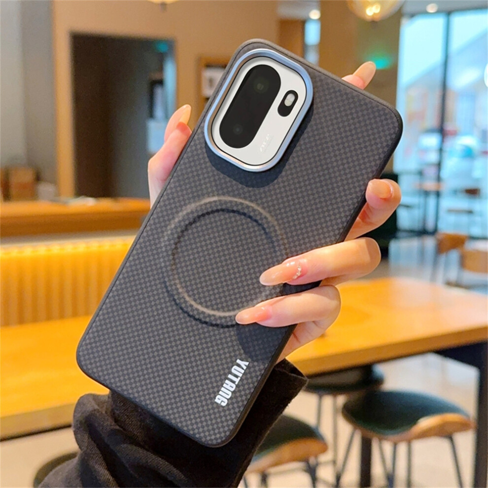 (Black) Yutang Magnetic Case For Oneplus 15R 5G / Ace 6 5G / Ace 6T 5G Dot Pattern Pc+Tpu Shockproof Phone Cover Black 6914299364863