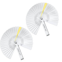 2PCS Foldable Guitar Feeler Gauge Set Hardened Steel Blade