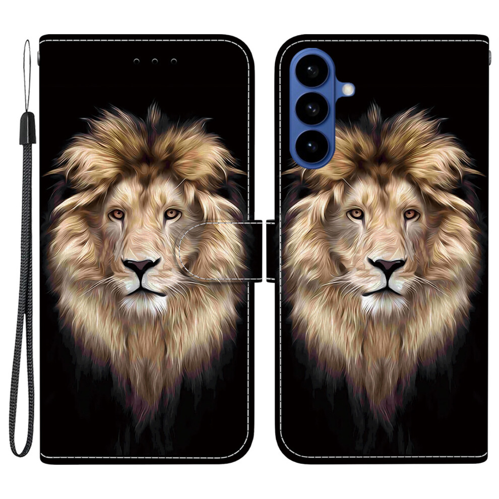 (Lion Head) For Samsung Galaxy S26+ Case Pattern Printing Leather Flip Wallet Phone Cover With Lanyard 6914292902062