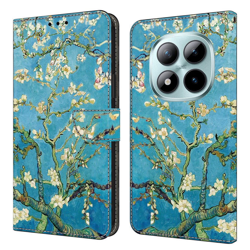 (Apricot Blossom) Leather Case For Xiaomi Poco M8 5G / Redmi Note 15 5G (Global) / 15 4G (Global) Pattern Printing Stand Flip Phone Cover 6914296143829