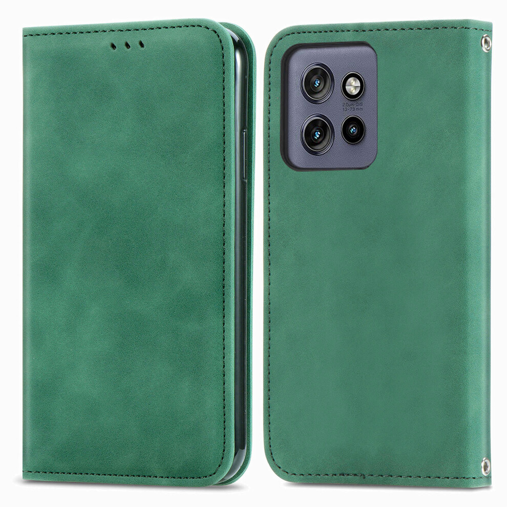 (Green) For Motorola Edge 60 Neo 5G / Edge 50 Neo 5G / Moto S50 5G / Thinkphone 25 5G Leather Case With Card Holder Magnetic Abs Green 6914295827355