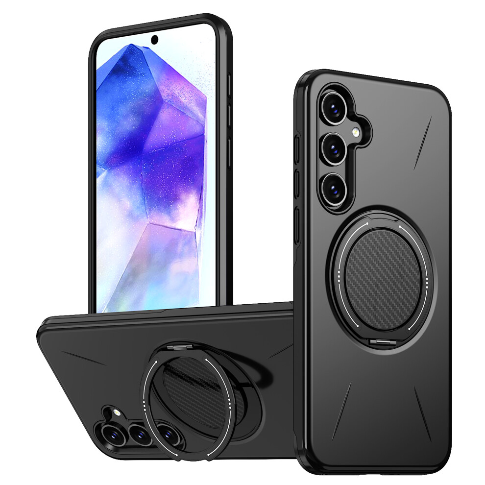 (Black) For Samsung Galaxy A14 5G / Galaxy A14 4G Magnetic Case Rotating Kickstand Tpu + Pc Phone Cover Black 6914296559828