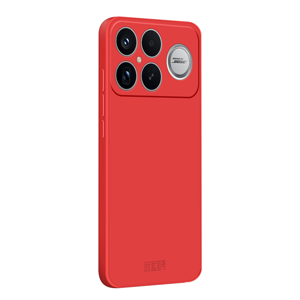 (Red) Mofi For Xiaomi Poco F8 Ultra / Xiaomi Mi K90 Pro Max 5G Case Skin Touch Soft Tpu Protective Phone Cover Red 6914294761131