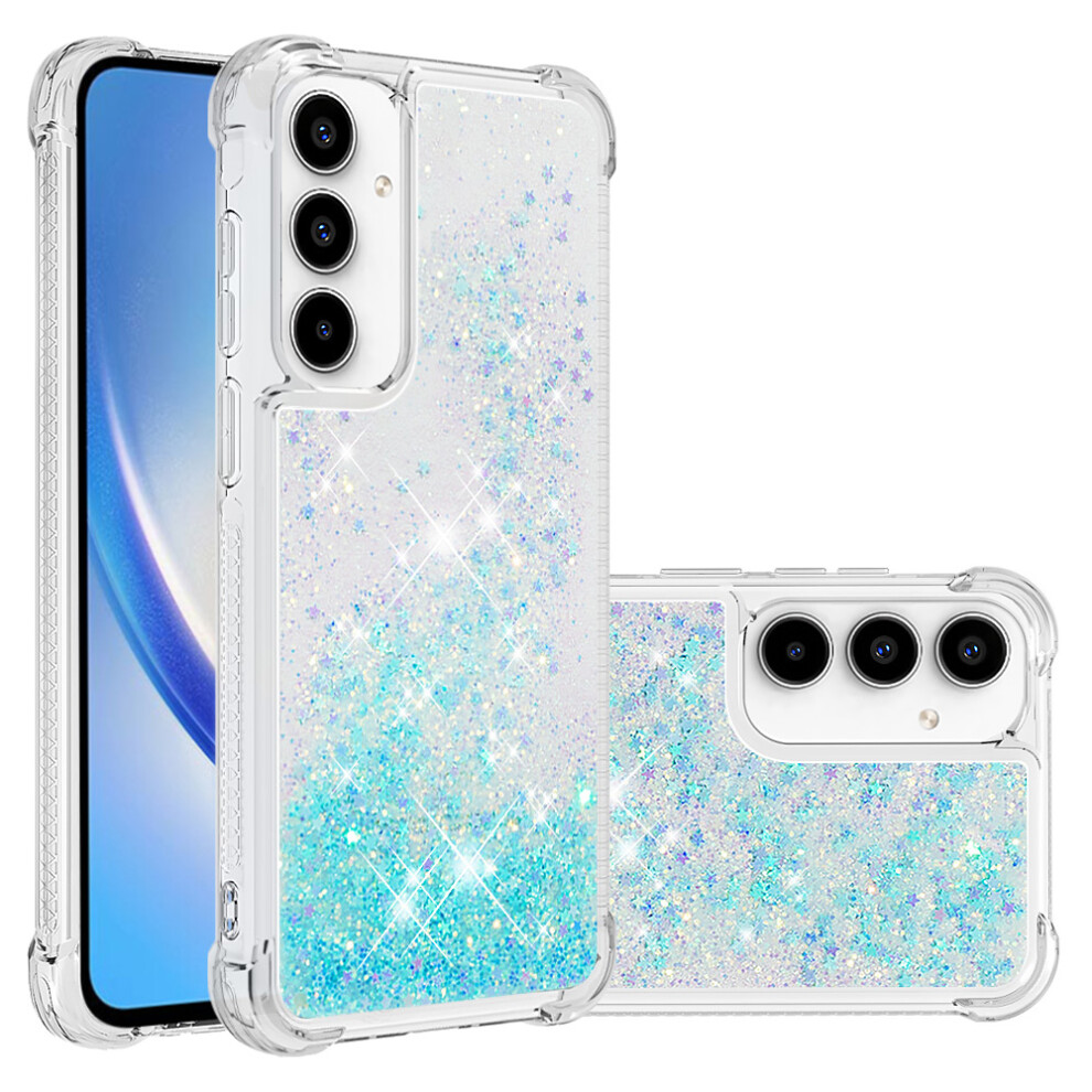 ( / Pentagram) For Samsung Galaxy A57 5G Tpu Case Glitter Quicksand Shockproof Phone Back Cover Blue 6914297499956