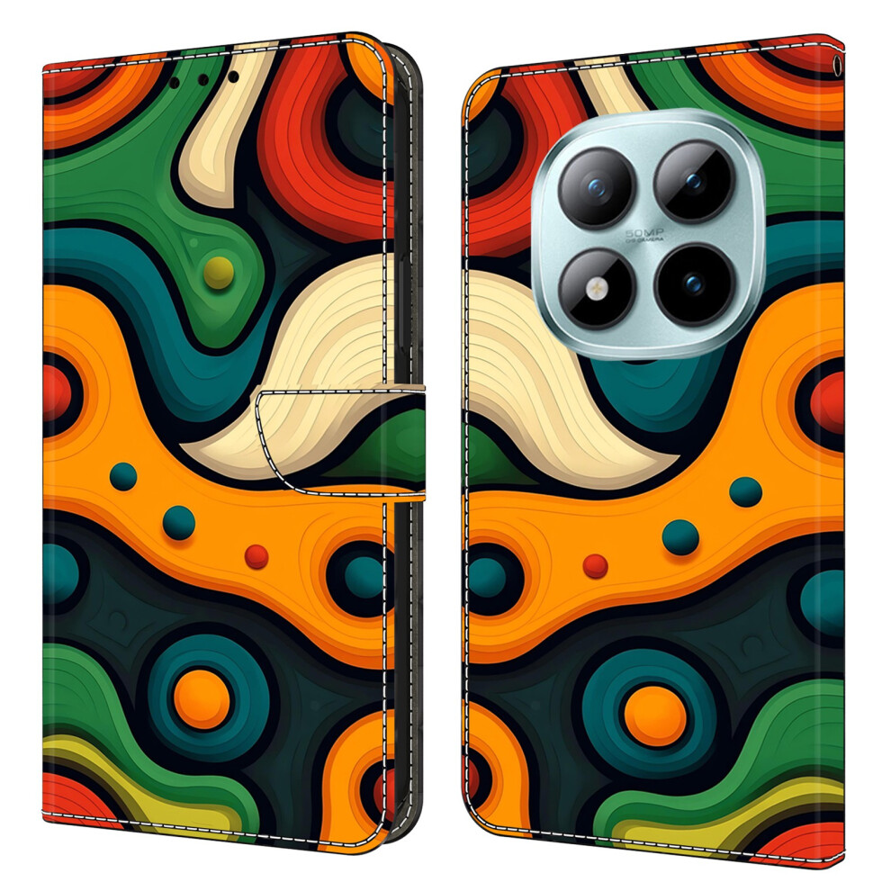 (Painted) Wallet Case For Xiaomi Poco M8 5G / Redmi Note 15 5G (Global) / 15 4G (Global) Foldable Stand Pattern Printing Pu Leathe 6914290862023