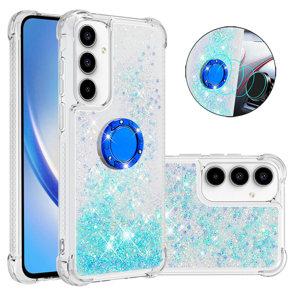 ( / Pentagram) For Samsung Galaxy A57 5G Tpu Case With Kickstand Quicksand Shockproof Cover Blue 6914298892015