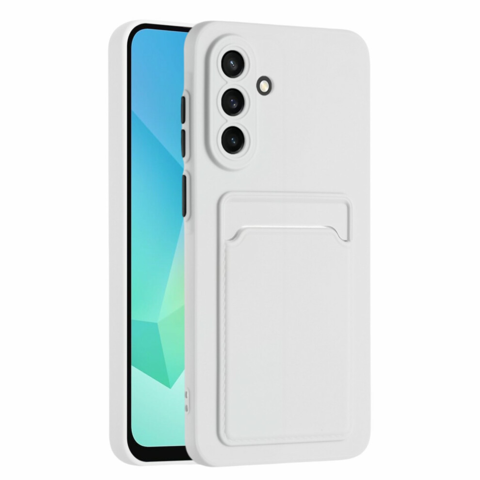 (White) For Samsung Galaxy A17 4G / A17 5G Case Flexible Tpu Phone Cover With Back Card Slot White 6914298850022
