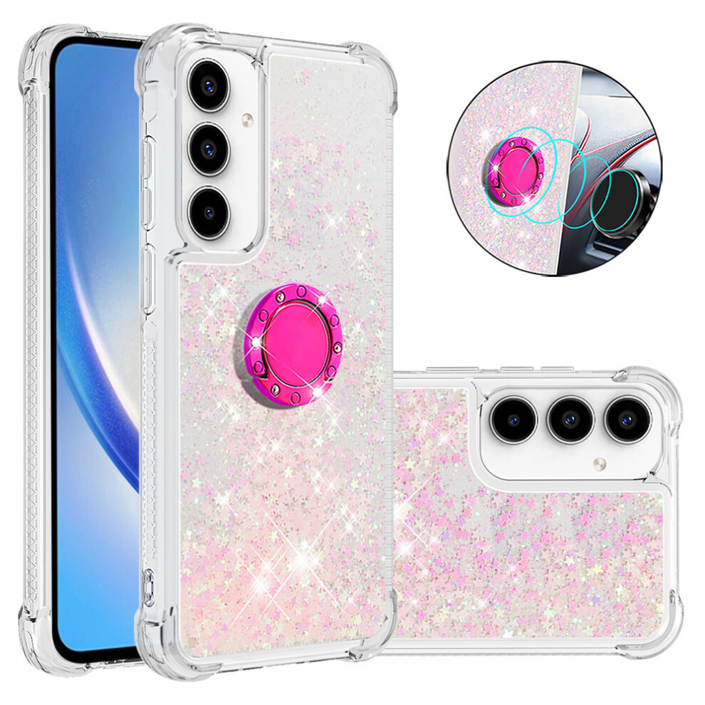 ( / Pentagram) For Samsung Galaxy A57 5G Tpu Case With Kickstand Quicksand Shockproof Cover Pink 6914298315040