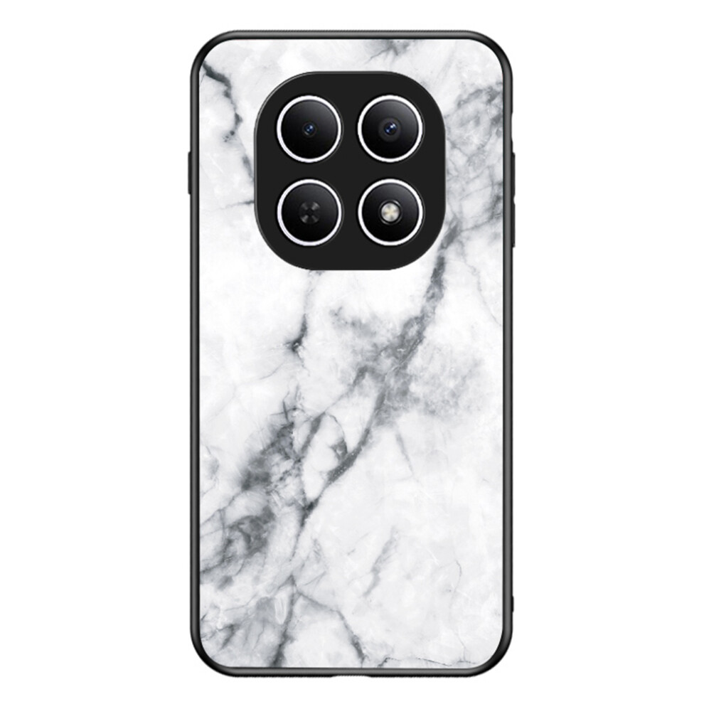 ( Marble) Phone Case For Xiaomi Poco M8 5G / Redmi Note 15 5G (Global) Marble Pattern Tempered Glass + Pc + Tpu Protective Phone C White 6914297069715