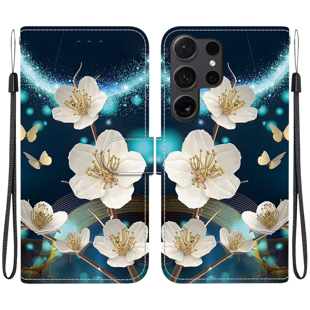 (Magnolia) For Samsung Galaxy S26 Ultra Case Pattern Printing Leather Flip Wallet Phone Cover With Lanyard 6914296613650