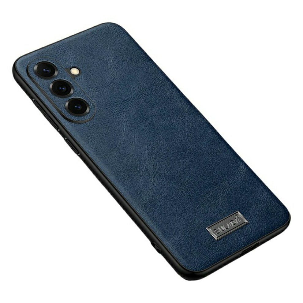 (Blue) Sulada For Samsung Galaxy S26 Case Pu Leather + Tpu + Pc Back Phone Cover Blue 6914296943443