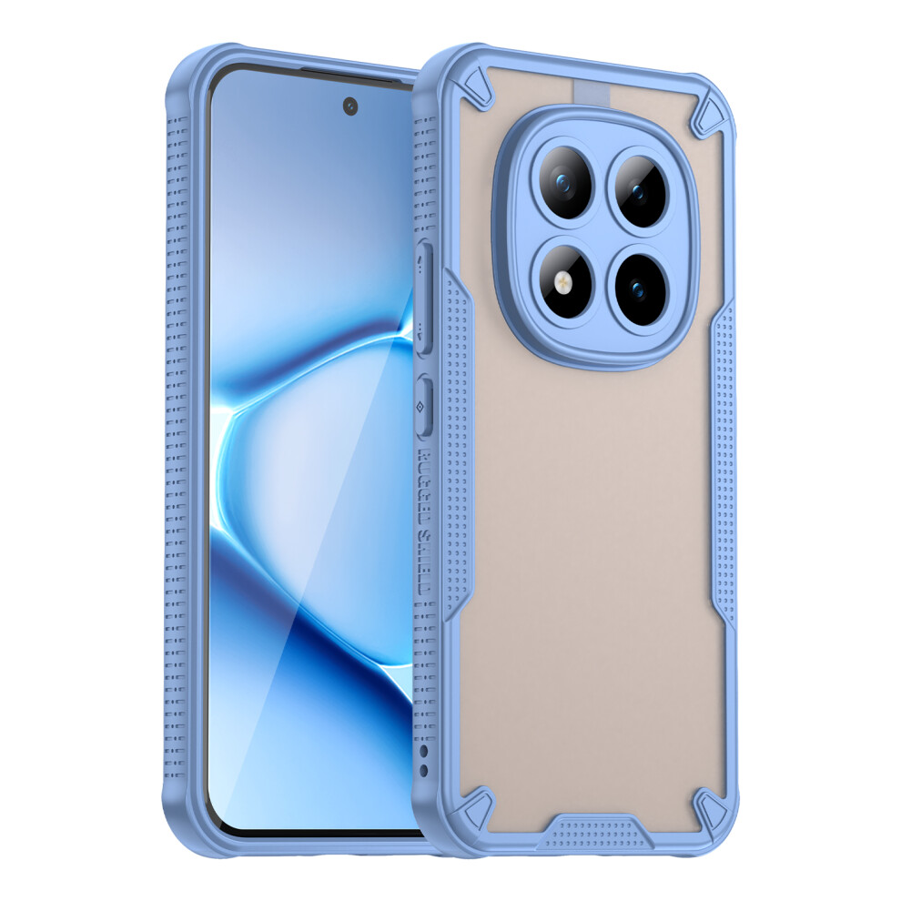 (Blue) For Xiaomi Poco M8 Pro 5G / Redmi Note 15 Pro+ 5G (Global) Case Pc + Tpu Semi-Transparent Frosted Finish Protective Phon Blue 6914291346256