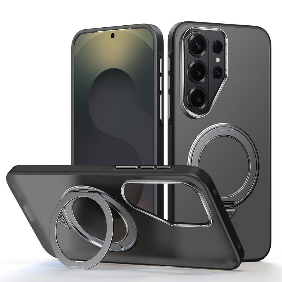 (Titanium ) Sulada For Samsung Galaxy S26 Ultra Case Magnetic Case Anti-Fingerprints Matte Tpu + Pc Phone Cover With Kickstand Black 6914297072487