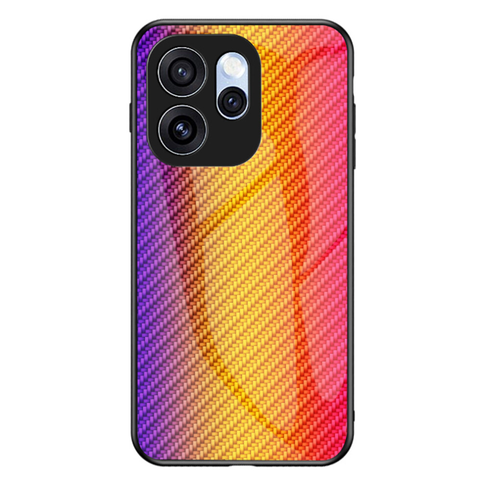 ( Fiber) Phone Case For Oppo Reno15 Pro 5G (Global) / Reno15 5G (China) Tempered Glass Shockproof Phone Cover Golden 6914297767826