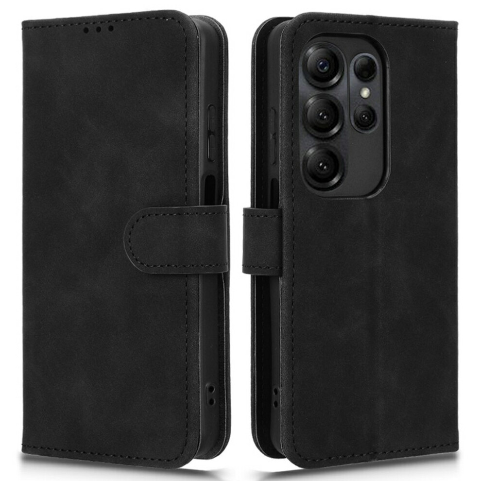 (Black) For Doogee Note 56X Leather Case Skin Feel Anti Drop Wallet Stand Flip Phone Cover Black 6914299982814
