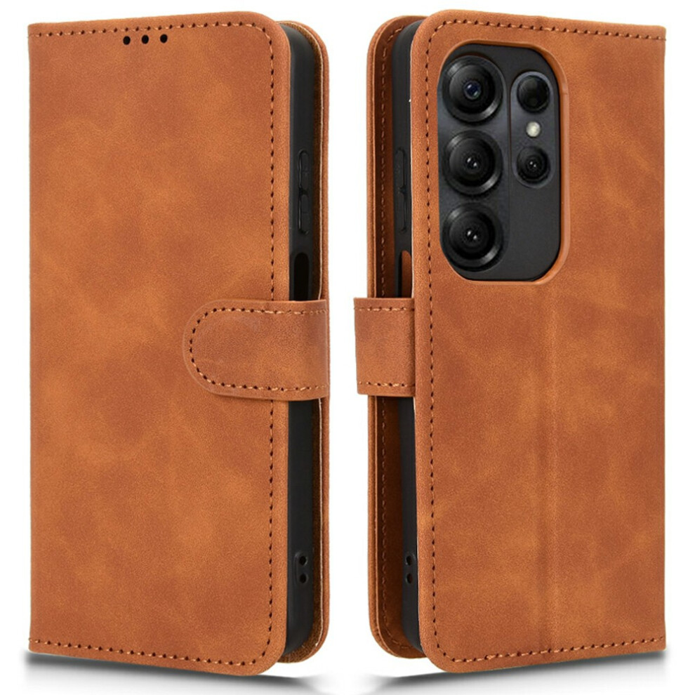 (Brown) For Doogee Note 56X Leather Case Skin Feel Anti Drop Wallet Stand Flip Phone Cover Brown 6914299677017