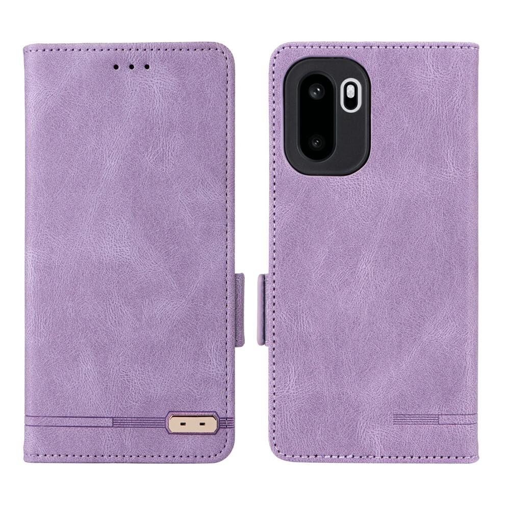 (Purple) Phone Case For Oneplus 15R 5G / Ace 6 5G / Ace 6T 5G Leather Wallet Flip Phone Cover With Hardware Decor Purple 6914294281295
