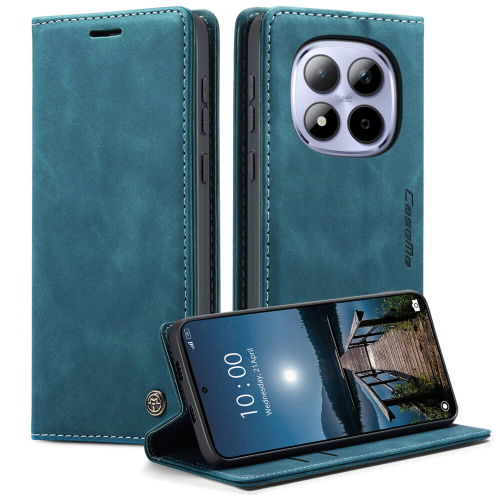 (Blue) For Xiaomi Redmi Note 15 Pro 5G (Global) Wallet Case 013 Series Pu Leather Phone Cover Stand Blue 6914297037066