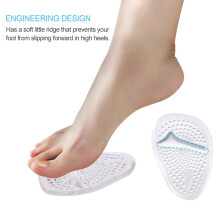 Almofadas para a Parte da Frente do Pé, 2 Pares, Antiderrapantes para Sapatos, Conforto Diário