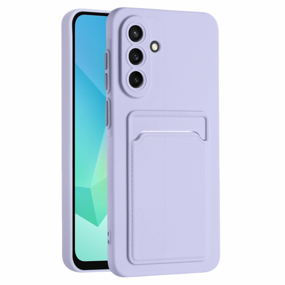 (Purple) For Samsung Galaxy A17 4G / A17 5G Case Flexible Tpu Phone Cover With Back Card Slot Purple 6914298787243